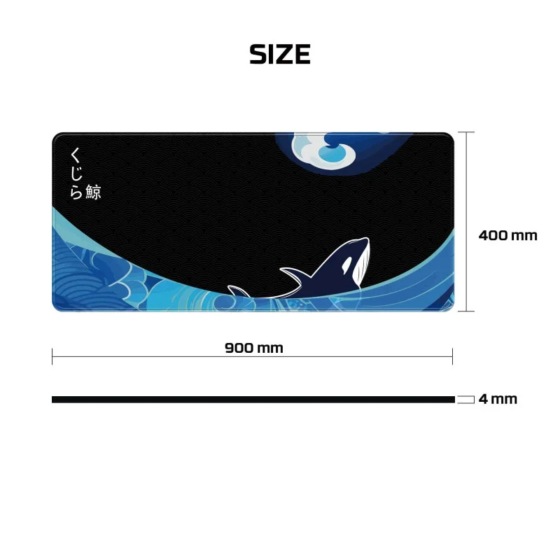 Fantech MP905 SUPER KUJIRA UMI, Gaming and Office Mousepad, XX-Large Size: 90cmx40cmx0.4cm