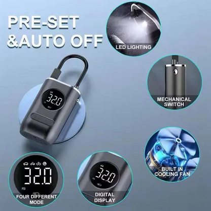 Digital Tire Pump 150PSI Air Compressor