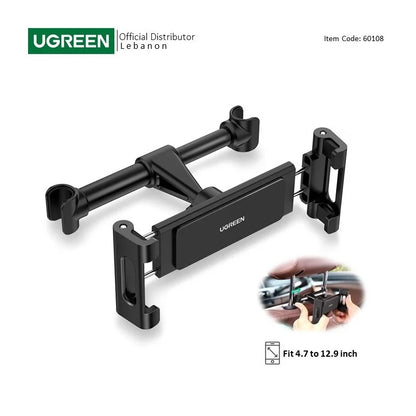 UGREEN Car Back Seat Headrest Mount Phone & Tablet Holder, Durable Structure