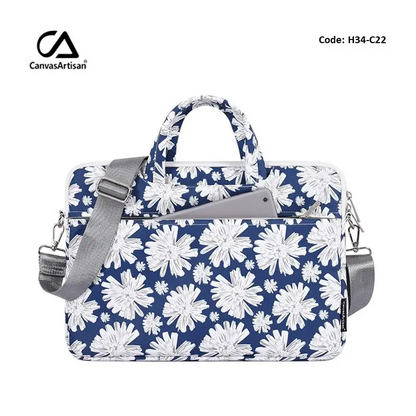 Canvasartisan Fashion Design Laptop Bag H34-C22 Blue, Durable and Water-resistant