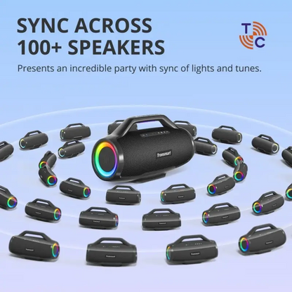 Tronsmart Bang Max 130W Portable Party Speaker With Built in Power bank and Customized LED, up to 24 hours playtime