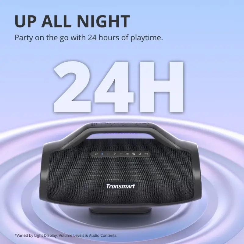 Tronsmart Bang Max 130W Portable Party Speaker With Built in Power bank and Customized LED, up to 24 hours playtime