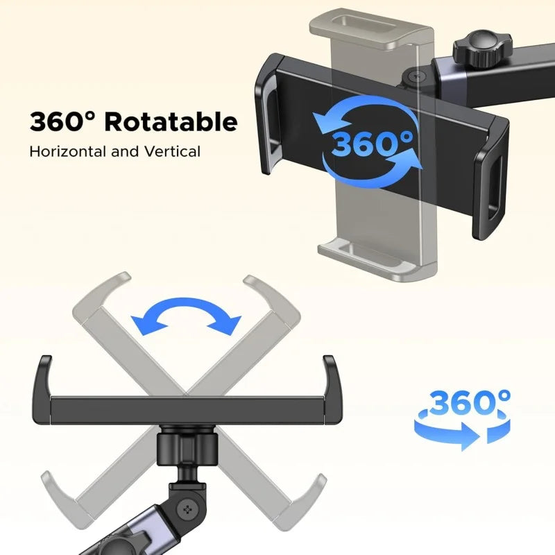 UGREEN Headrest Car Tablet Mount with Extendable Arm & 360° Rotation – Travel Essential for Kids