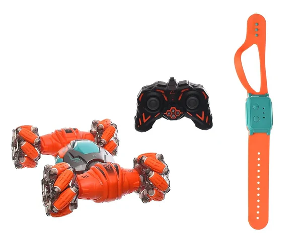 2.4G Off-Road Climbing Watch RC 360 Stunt Car with LED Light Metal Gesture Remote Control Twisting