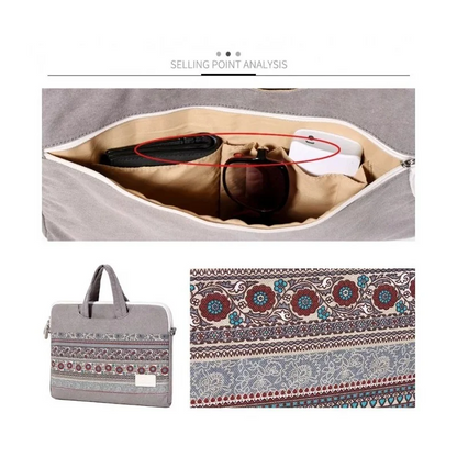 Canvasartisan Business Laptop Bag T38-5 Gray, Durable and Water-resistant