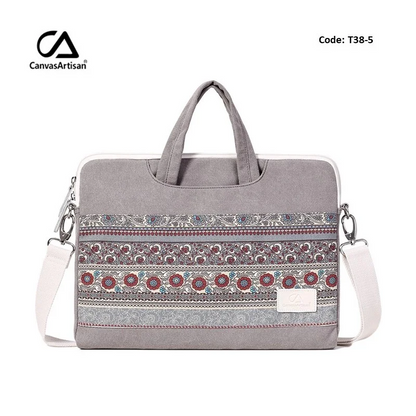 Canvasartisan Business Laptop Bag T38-5 Gray, Durable and Water-resistant