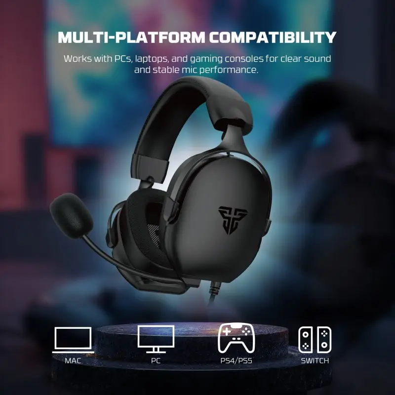 Fantech HG30 CARBON USB 7.1 Virtual surround sound Gaming Headset, Crystal-clear & Powerful Sound