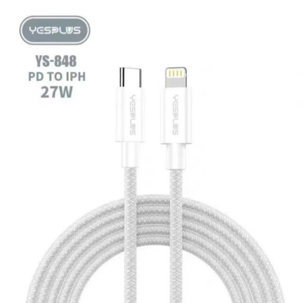 Yesplus YS848 PD To IPH 27 Watt Mobile Charger Data Cable