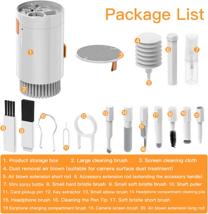 20 in 1 Multifunctional Laptop Headphones Keyboard Cleaner Kit Electronics Cleaning Kit Keyboard Cleaning Brush