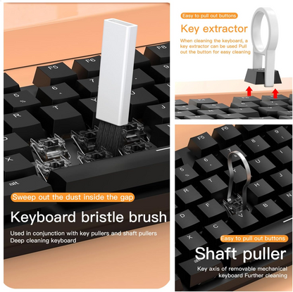 20 in 1 Multifunctional Laptop Headphones Keyboard Cleaner Kit Electronics Cleaning Kit Keyboard Cleaning Brush