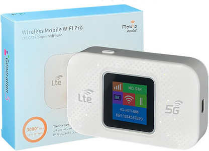Pro Portable WiFi Router - 5G/4G Mobile WiFi Hotspot for Travel, Camping & Remote Work, High Speed Internet with SIM Slot, Supports 10 Connected Devices