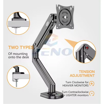KALOC DY1 H2 Adjustable Single Arm for Laptops up to 17.3 Inches
