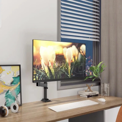 KALOC DH100B Single Monitor Arm with Internal Gas Spring technology for Easy Adjustment, for Screens 17 to 33 Inches