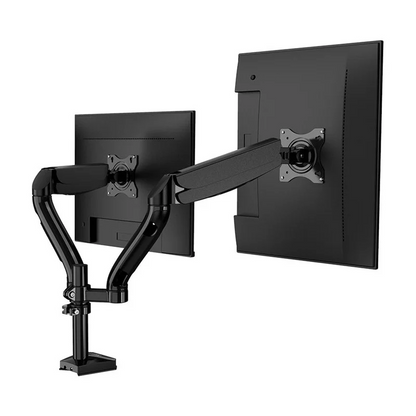 KALOC DS90-2 Adjustable Dual Monitor Arm with Internal Gas Spring technology for Easy Adjustment, for Screens 17 to 32 Inches