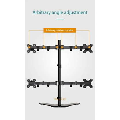 Kaloc DW240T Adjustable 4 Monitor Arm, for Screens 17 to 27 Inches