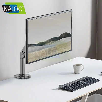 KALOC DS300B Adjustable Single Monitor Arm with Internal Gas Spring technology for Easy Adjustment, for Screens 17 to 32 Inches