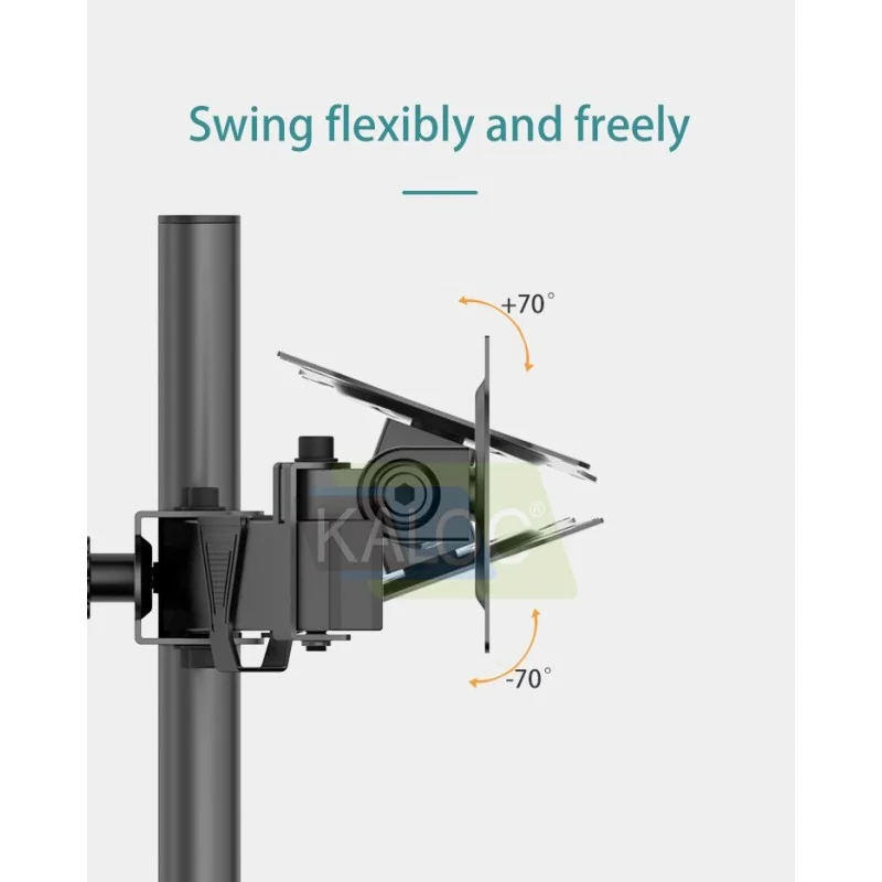 KALOC DW220J Adjustable Horizontal Dual Monitor Arm, for Screens 17 to 27 Inches