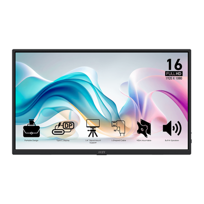 MSI PRO MP165 E6 - 15.6” Portable Monitor