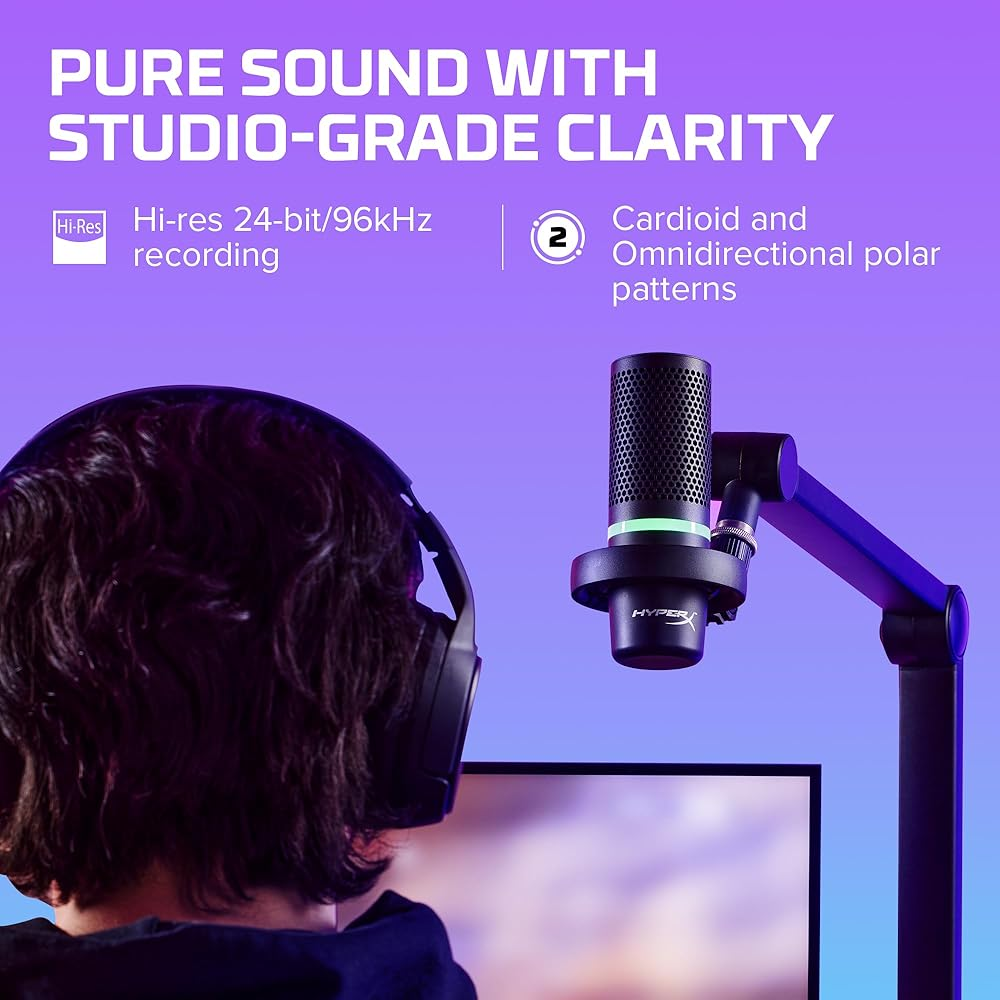 HyperX DuoCast - USB Microphone with RGB Lighting