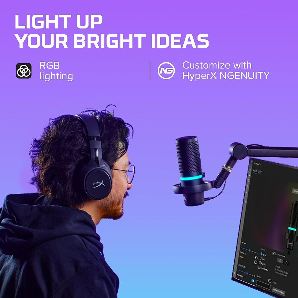 HyperX DuoCast - USB Microphone with RGB Lighting