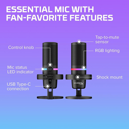 HyperX DuoCast - USB Microphone with RGB Lighting