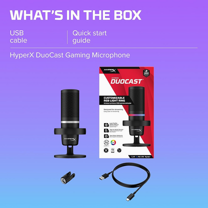 HyperX DuoCast - USB Microphone with RGB Lighting
