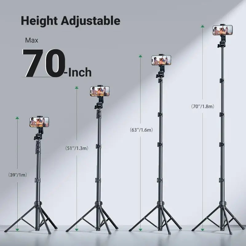 UGREEN 2-in-1 Selfie Stick & Tripod with Bluetooth Remote, Adjustable Height form 58.4cm to 178cm