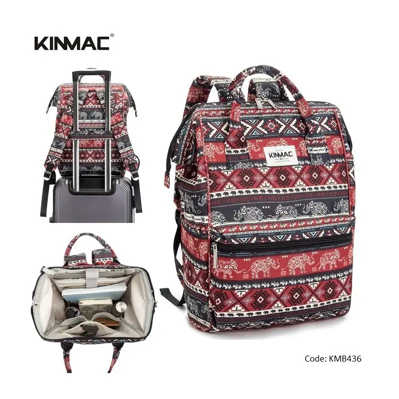 Kinmac Backpack KMB436 Elephant, Fashion Design, High Quality, Soft Interior Lining & Water-resistant