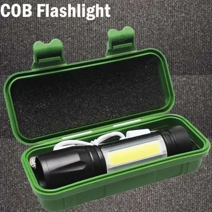 LED Mini Torch Rechargeable Flashlight Portable USB Charging Flashlight