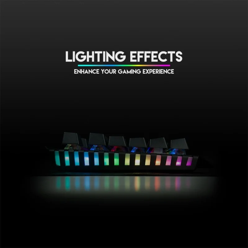 Fantech MK884 Optilux, Optical Mechanical Switch Keyboard, Ultra-durable, spill-proof, RGB Lighting