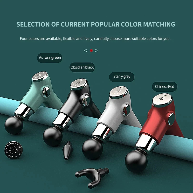 Massage Gun with 4 Attachments, Handheld Deep Tissue Massager, Cordless