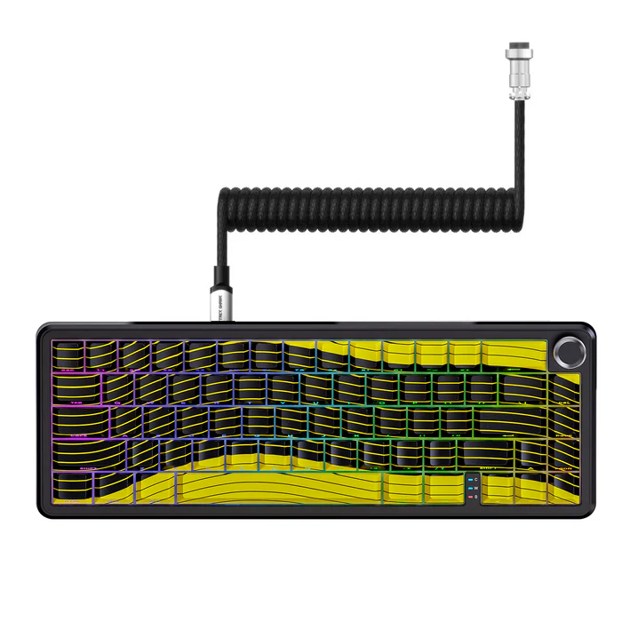 Attack Shark X65 PRO HE Wireless Rapid Trigger Keyboard Magnetic Switch Black & Red contour lines