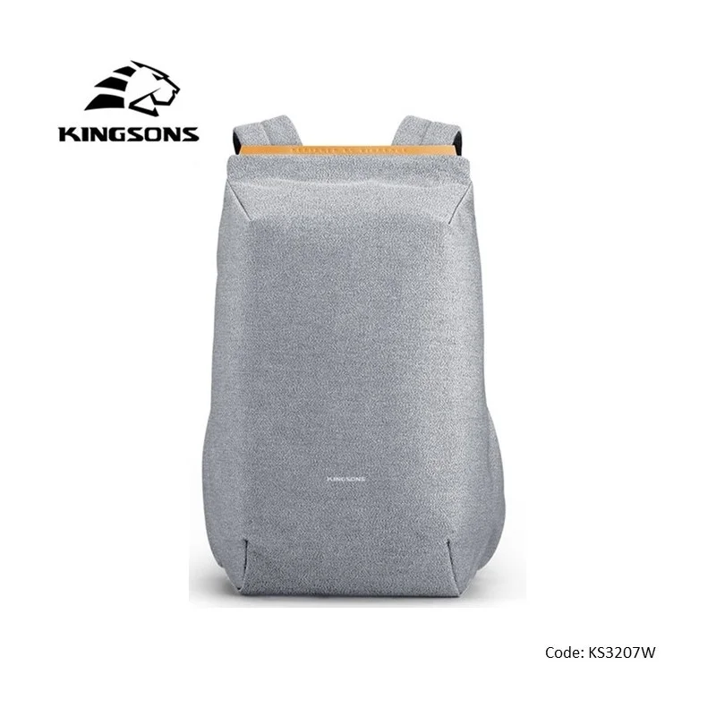 Kingsons Simple Design Backpack KS3207W, Water-resistant, Light Weight