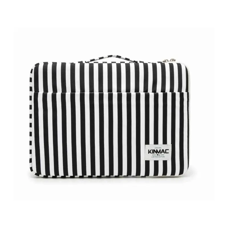 Kinmac Vertical Design Sleeve KMS406-444 Black Stripe, Full Protection & Water-resistant