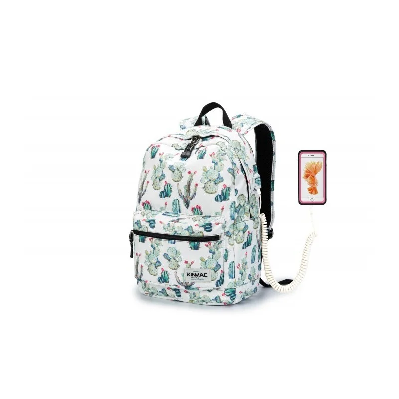 Kinmac Backpack KMB441 Cactus, Fashion Design, High Quality, Soft Interior Lining & Water-resistant