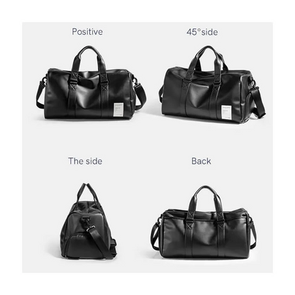 Kingsons KS3332W 29L Travel & Gym Duffle Bag – Waterproof PU Leather, Shoe Compartment & Wet Storage