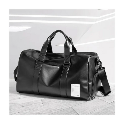 Kingsons KS3332W 29L Travel & Gym Duffle Bag – Waterproof PU Leather, Shoe Compartment & Wet Storage