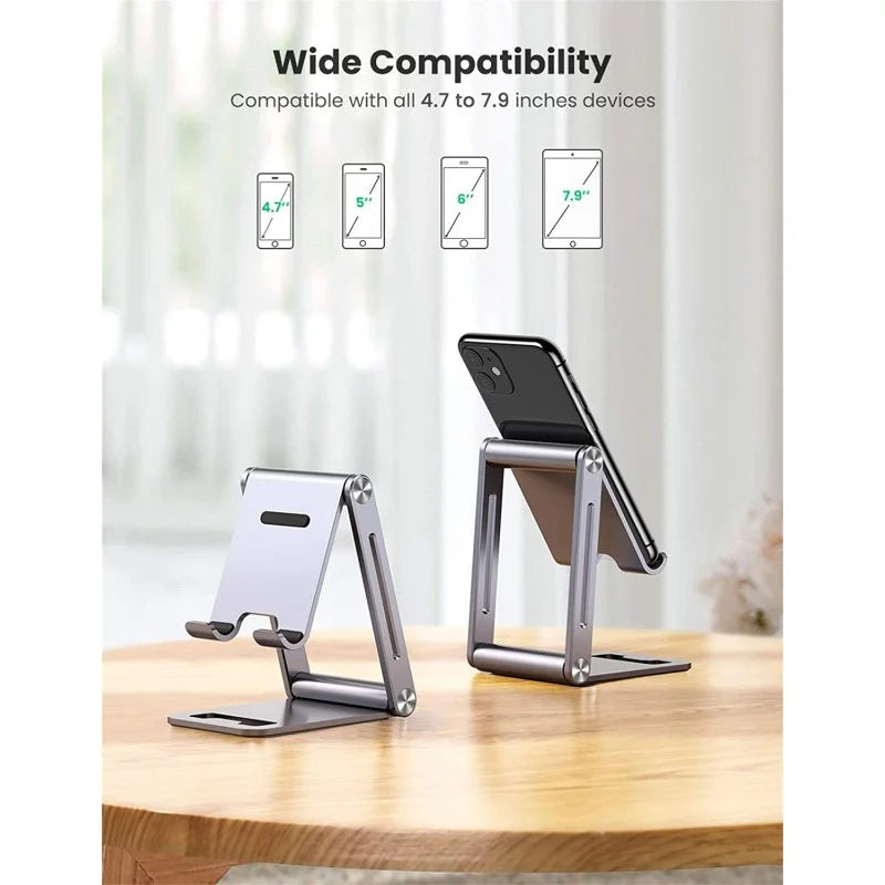 UGREEN Aluminum Alloy, Multi-Angle Stand Support Phone and Tablet Up to 7.9", Durable Structure, Stable & Reliable