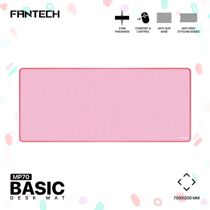 FANTECH MP70 BASIC DESKAMT MOUSE PAD Large Size: 70cmx30cmx0.3cm