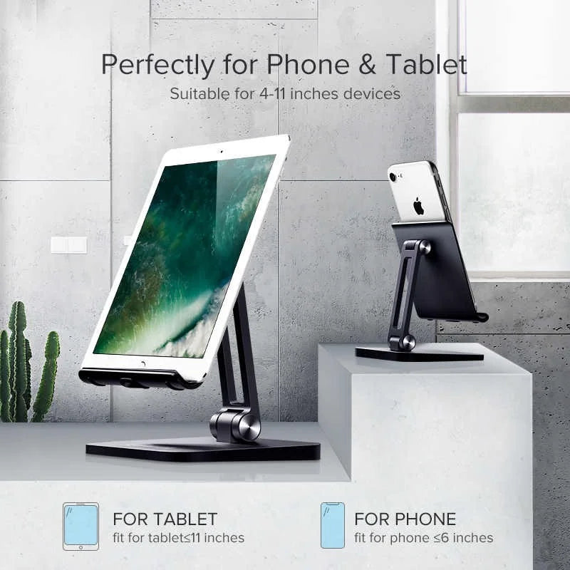 UGREEN Aluminum Alloy Tablet & ipad Pro Holder, Support Devices Up to 12.9 Inch, Durable & Stable Structure