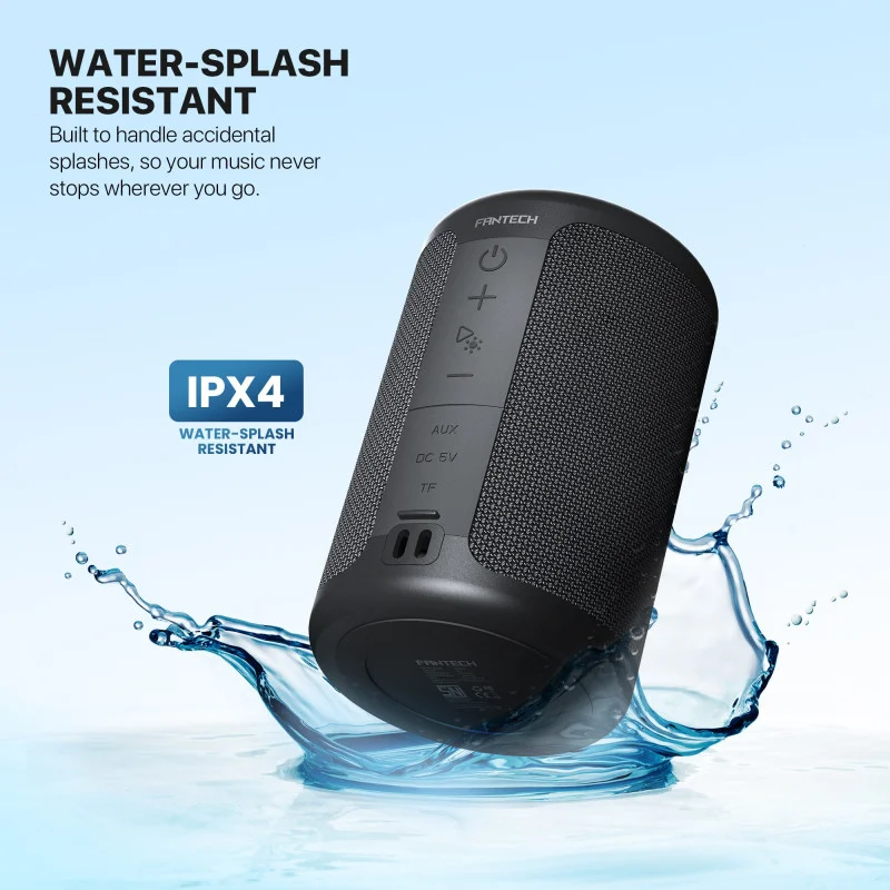 FANTECH NERABOX BS154 Wireless Speaker Bluetooth 5.4, 5W RMS, TWS Mode, AUX & TF Support, Built-in Battery