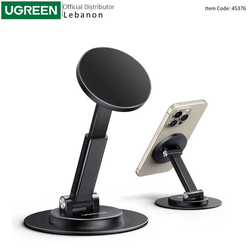 UGREEN Magnetic Phone Stand for MagSafe, Height Adjustable with 360-Degree Rotating Base