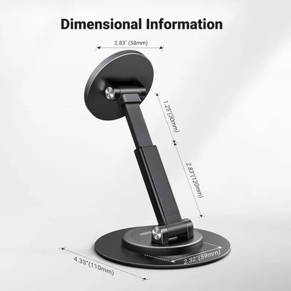 UGREEN Magnetic Phone Stand for MagSafe, Height Adjustable with 360-Degree Rotating Base