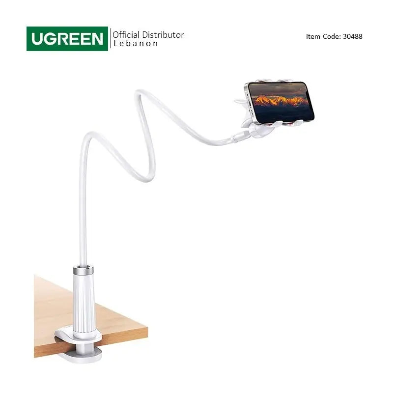 UGREEN Phone Holder Support Phone and Tablet Up to 7.2 Inch, with 90CM Flexible Long Arm, Stable Design