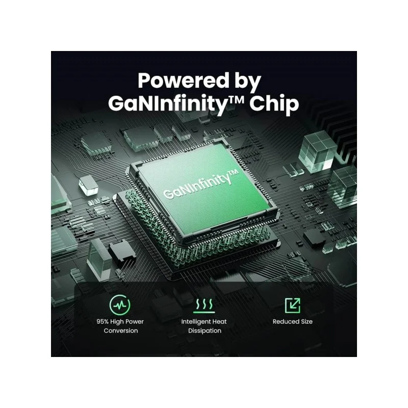 UGREEN NEXODE 100W GaN Tech, 4 Ports Charger for Phones, Tablets, Laptops & MacBooks with Smart power adjustment