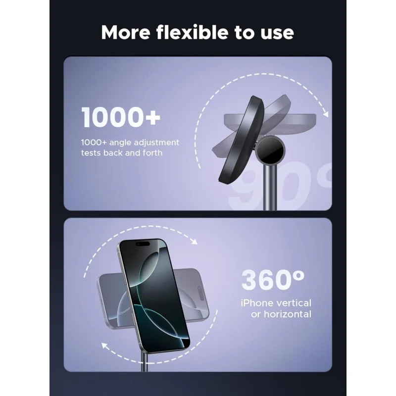 UGREEN 2-in-1 Magnetic Wireless Charger for iPhone + AirPods (Qi2 Certified)