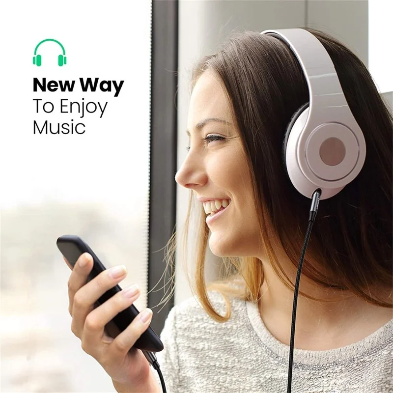 UGREEN Lightning to 3.5mm Aux Cable 1M, MFI Apple Certified, Nylon Braided & Aluminum Body