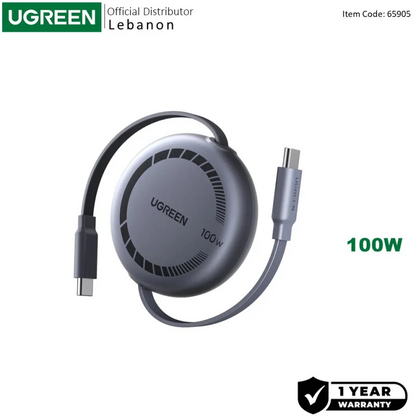 UGREEN Nexode USB-C to USB-C 100W Retractable Cable