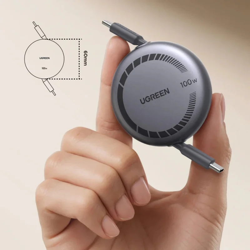 UGREEN Nexode USB-C to USB-C 100W Retractable Cable