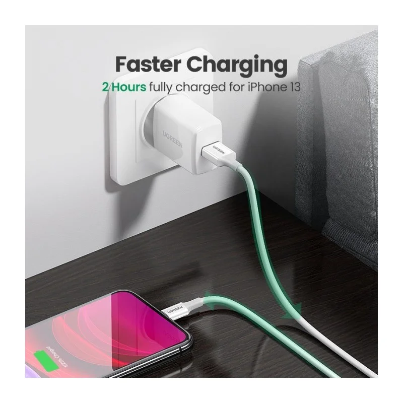 UGREEN USB-A to Lightning Cable, MFI Apple Certified, Fast Charging